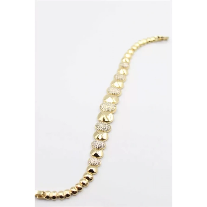 HERŞEYTREND Taşlı Xuping Bileklik - Altın