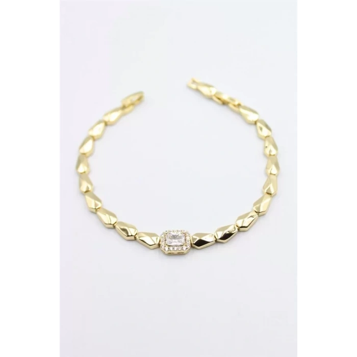 HERŞEYTREND Taşlı Xuping Bileklik - Altın