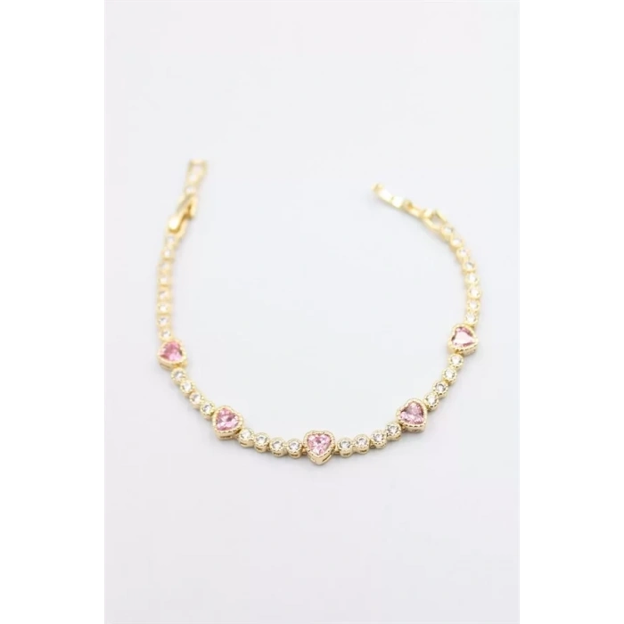 HERŞEYTREND Taşlı Xuping Bileklik - Altın