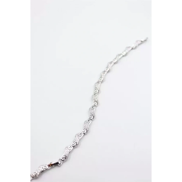 HERŞEYTREND Taşlı Xuping Bileklik - Gümüş