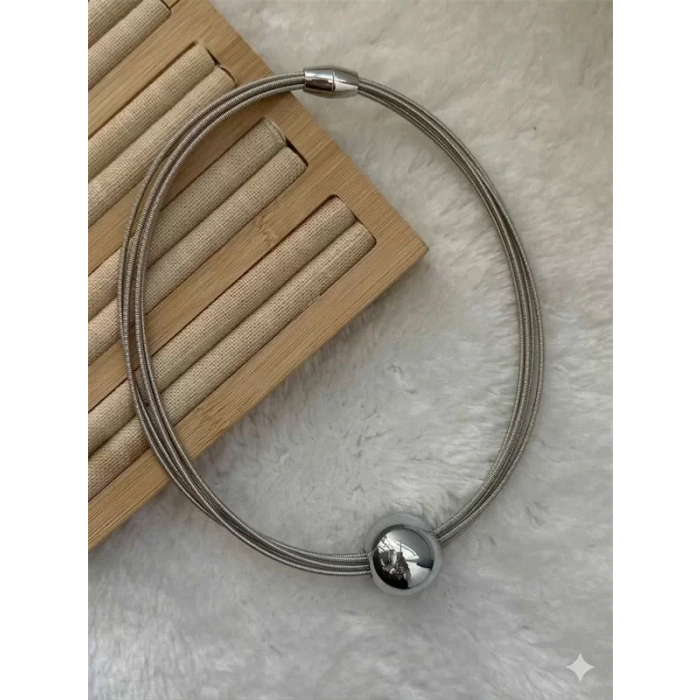 HERŞEYTREND Tasma Kolye - Gümüş