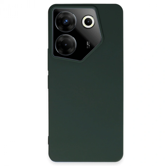 HERŞEYTREND Tecno Camon 20 Pro 5g Kılıf First Silikon - Koyu Yeşil