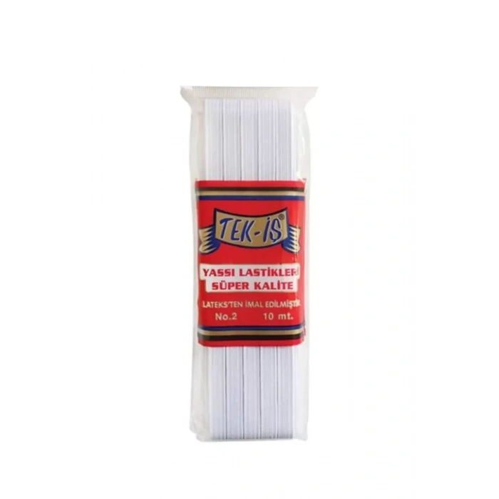 HERŞEYTREND Tekis Lastik No:2 Yassı Lastik Şalvar Lastiği 10 Metre