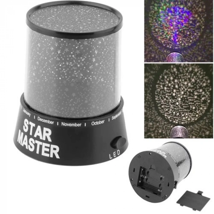 HERŞEYTREND Toptan Star Master Pilli Gece Lambasi