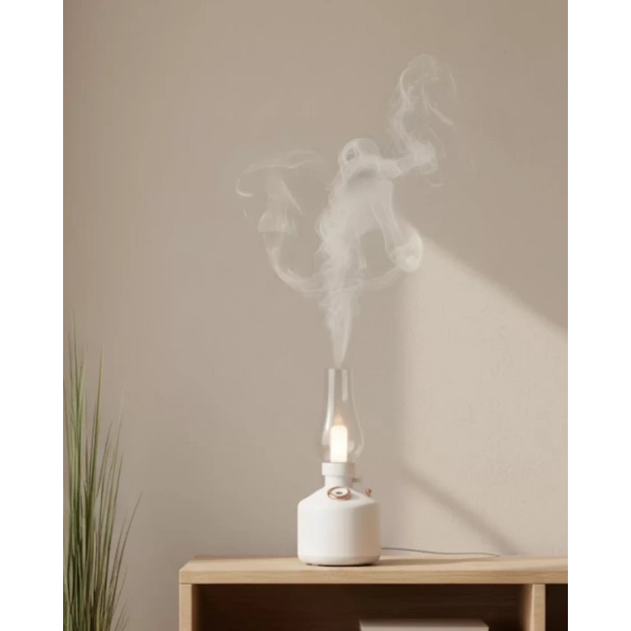 HERŞEYTREND USB Şarjlı Gaz Lambası Modeli Nano Mist Aromaterapi Nemlendirici 280 ml