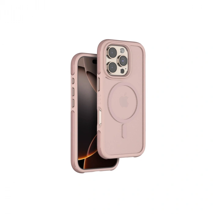HERŞEYTREND Venco Apple İphone 16 Pro Max Orbit Magsafe Kapak - Rose Gold