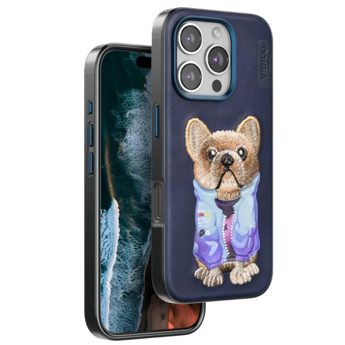 HERŞEYTREND Venco İphone 16 Pro Max Cute Desenli Kapak - Lacivert