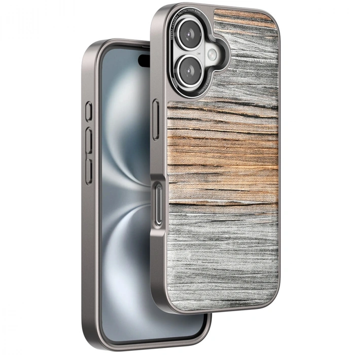 HERŞEYTREND Venco İphone 16 Wave Kapak - Sarı