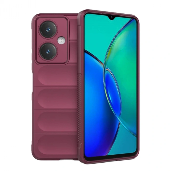 HERŞEYTREND Vivo Y27 Kılıf Optimum Silikon - Bordo