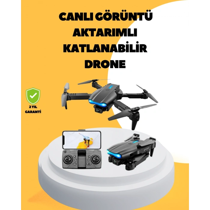 HERŞEYTREND Wifi FPV Canlı Görüntü Aktarımlı Katlanabilir Drone