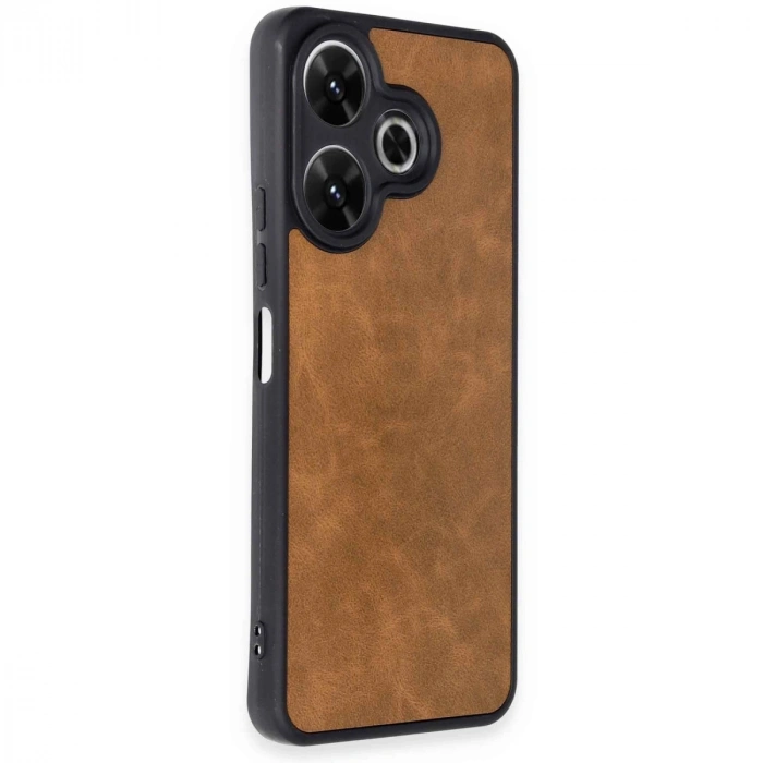 HERŞEYTREND Xiaomi Redmi 13 4g Kılıf Aras Deri Kapak - Taba