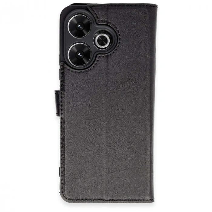 HERŞEYTREND Xiaomi Redmi 13 4g Kılıf Trend S Plus Kapaklı Kılıf - Siyah