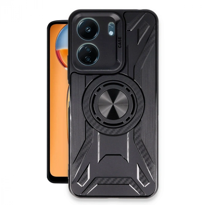HERŞEYTREND Xiaomi Redmi 13c Kılıf Lincoln Silikon - Siyah