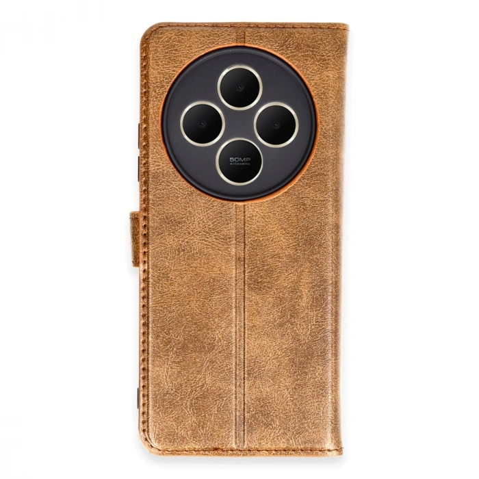 HERŞEYTREND Xiaomi Redmi 14c Kılıf Trend S Plus Kapaklı Kılıf - Taba