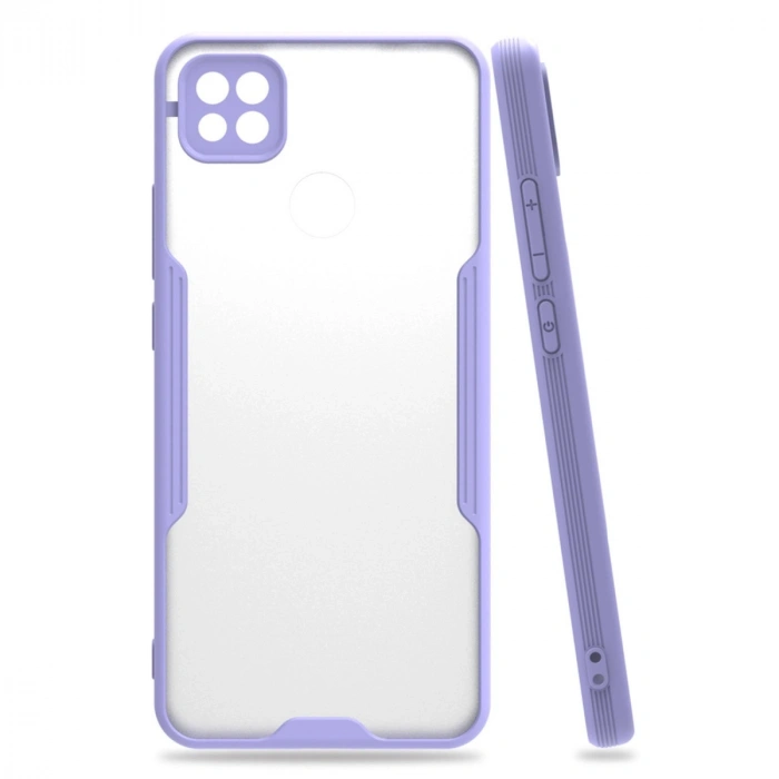 HERŞEYTREND Xiaomi Redmi 9c Kılıf Platin Silikon - Lila