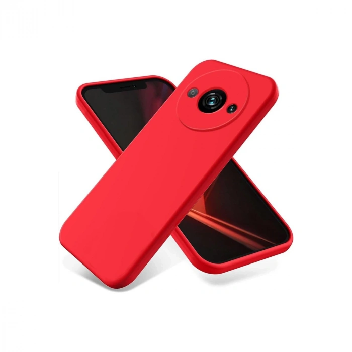 HERŞEYTREND Xiaomi Redmi A3 4g Kılıf First Silikon - Kırmızı