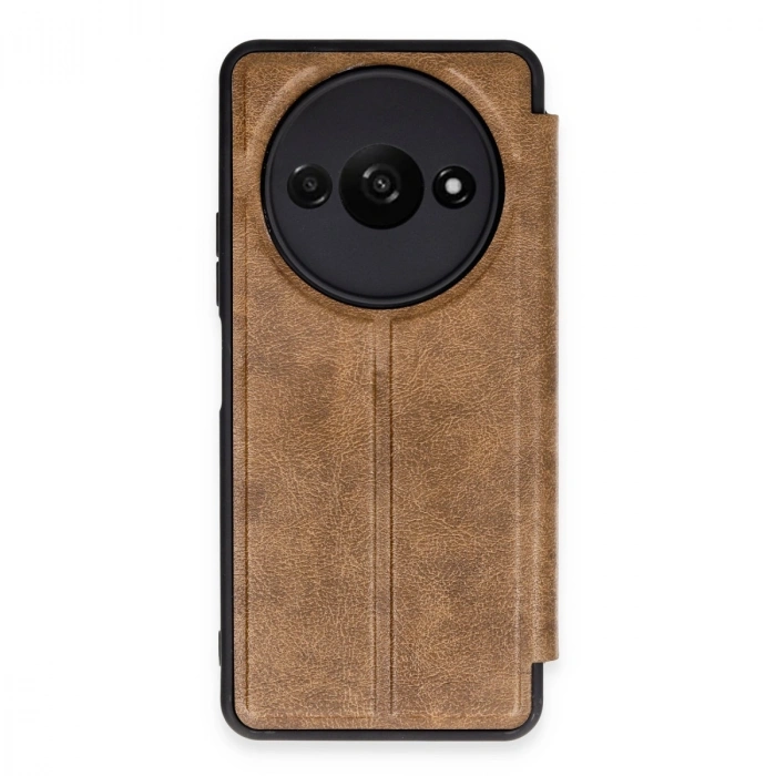 HERŞEYTREND Xiaomi Redmi A3 4g Kılıf Flip Cover - Taba