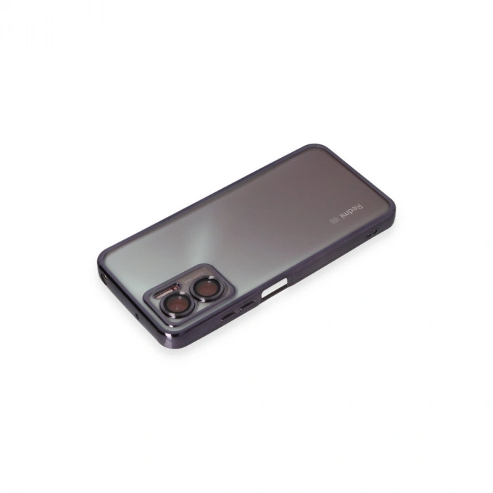 HERŞEYTREND Xiaomi Redmi Note 11e Kılıf Razer Lensli Silikon - Mor