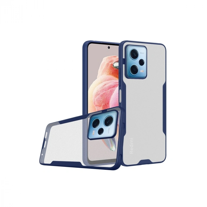 HERŞEYTREND Xiaomi Redmi Note 12 5g Kılıf Platin Silikon - Lacivert