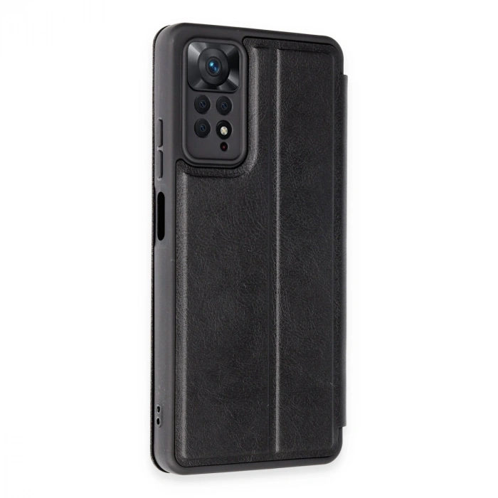 HERŞEYTREND Xiaomi Redmi Note 12 Pro 4g Kılıf Flip Cover - Siyah