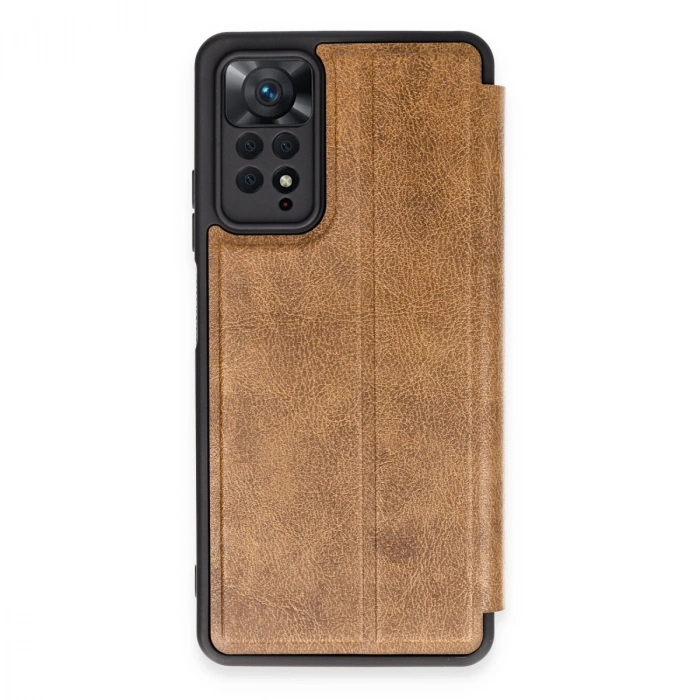 HERŞEYTREND Xiaomi Redmi Note 12 Pro 4g Kılıf Flip Cover - Taba