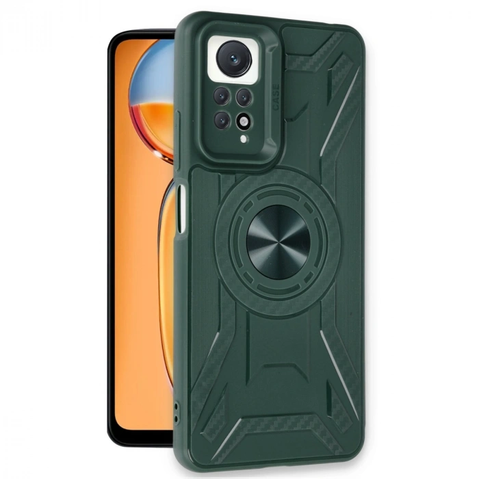 HERŞEYTREND Xiaomi Redmi Note 12 Pro 4g Kılıf Lincoln Silikon - Koyu Yeşil