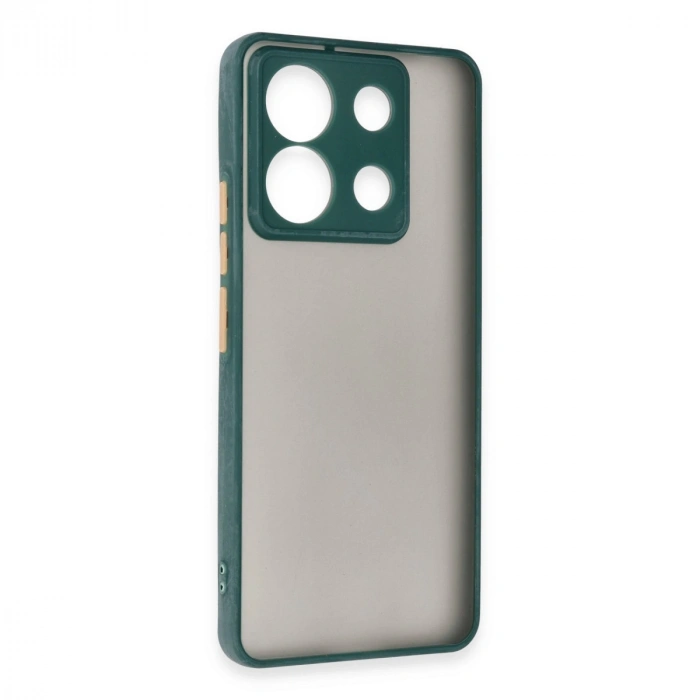 HERŞEYTREND Xiaomi Redmi Note 13 5g Kılıf Montreal Silikon Kapak - Yeşil