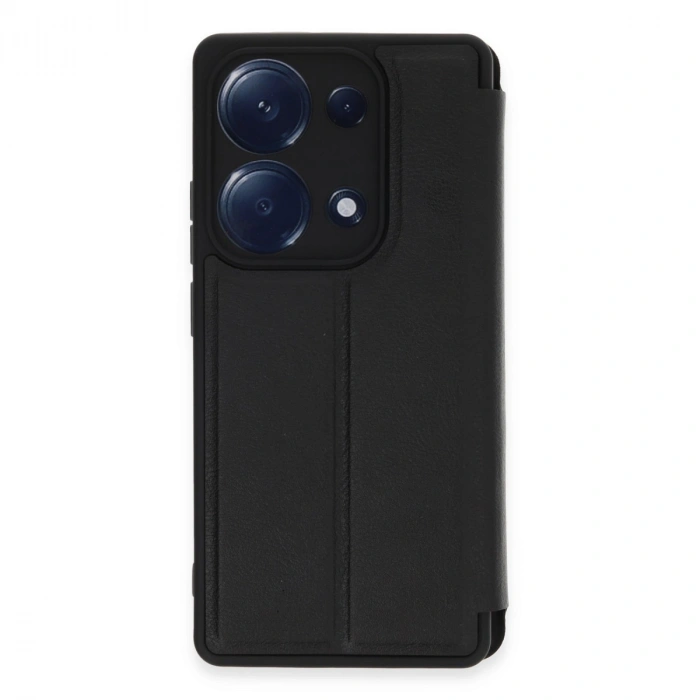 HERŞEYTREND Xiaomi Redmi Note 13 Pro 4g Kılıf Flip Cover - Siyah