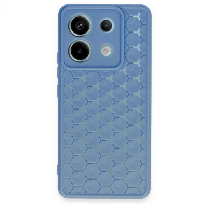 HERŞEYTREND Xiaomi Redmi Note 13 Pro 5g Kılıf Petek Silikon Kapak - Mavi