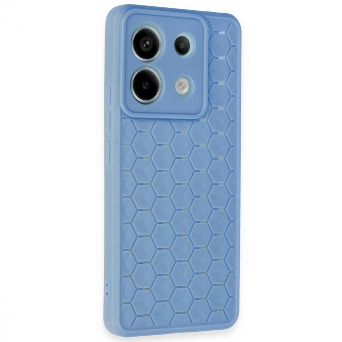 HERŞEYTREND Xiaomi Redmi Note 13 Pro 5g Kılıf Petek Silikon Kapak - Mavi