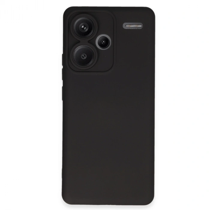 HERŞEYTREND Xiaomi Redmi Note 13 Pro Plus Kılıf Nano İçi Kadife Silikon - Siyah