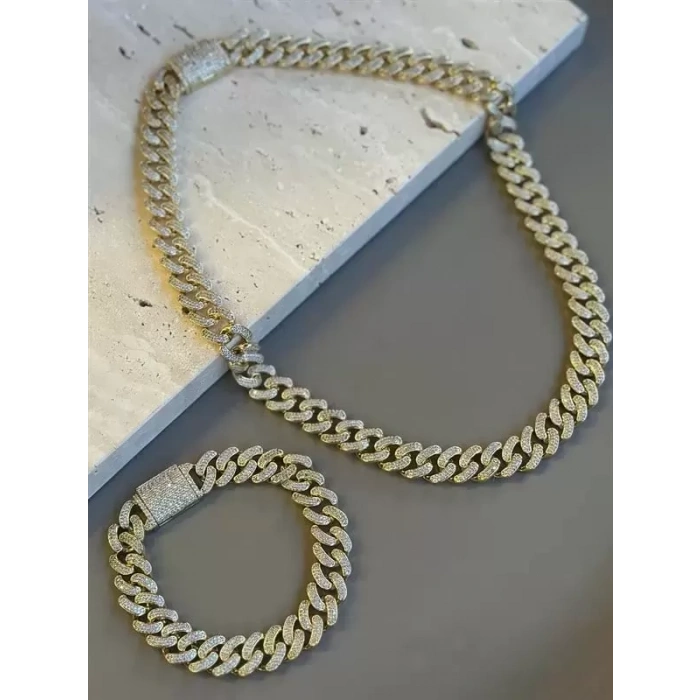 HERŞEYTREND Xuping Gurmet Set  Kolye - Altın