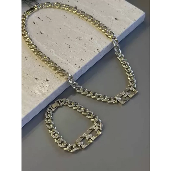HERŞEYTREND Xuping Gurmet Set  Kolye - Altın