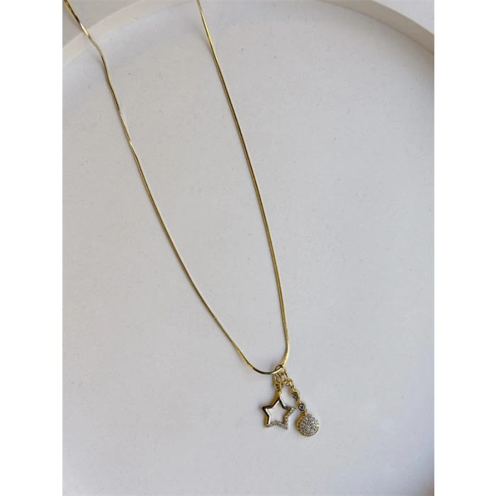 HERŞEYTREND Xuping Yıldız Charm Kolye - Altın