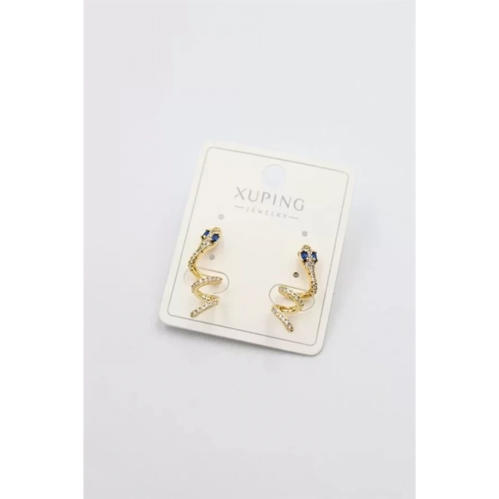 HERŞEYTREND Yılan Küpe - Altın