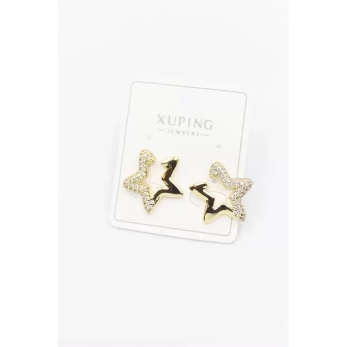 HERŞEYTREND Yıldız Küpe - Altın