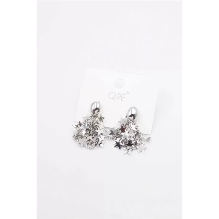 HERŞEYTREND Yıldız Pullu Küpe - Gümüş