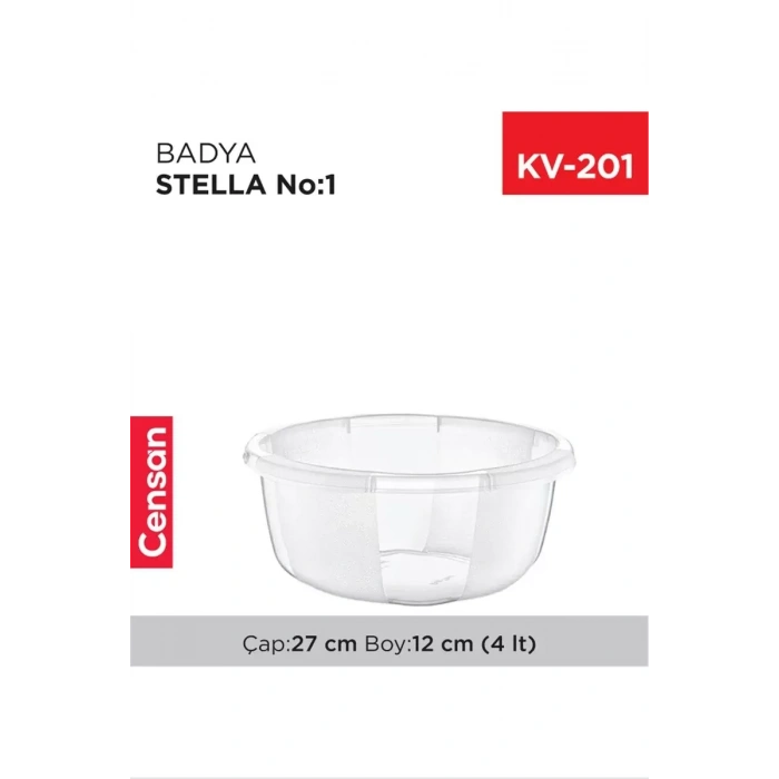 HERŞEYTREND Yuvarlak Şeffaf Badya 1 Adet 1 No Royaleks-E173
