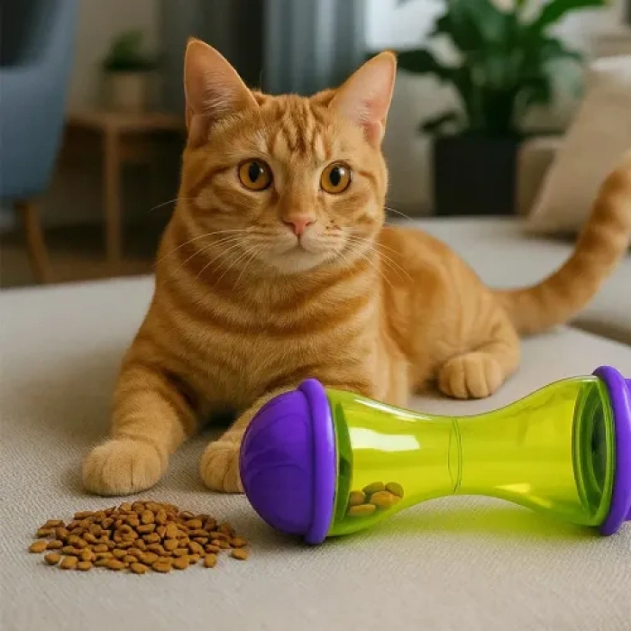 HERŞEYTREND İnteraktif Kedi Ödül Mamalı Oyuncak