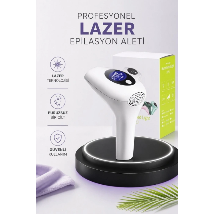 IPL Lazer Teknolojili Dijital Ekranlı Epilasyon Cihazı