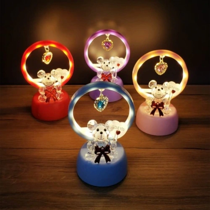 HERŞEYTREND Işıklı I Love You Ayıcık