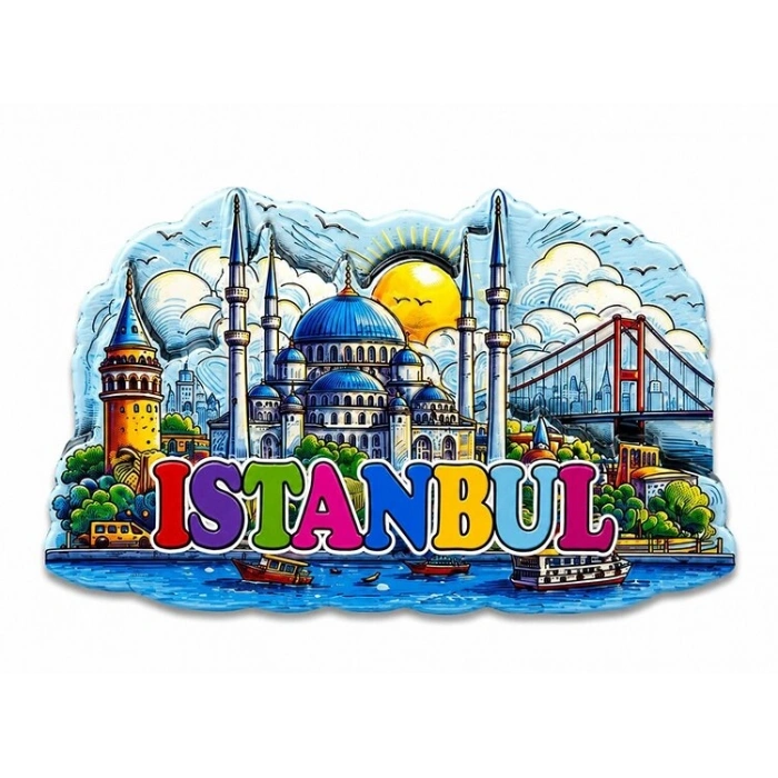 İstanbul Temalı Silikon Buzdolapı Süsü Magnet Alk5374