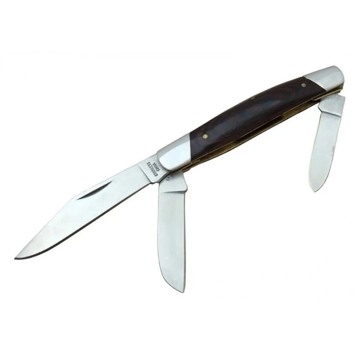 K-15 Falkon Üç Ağızlı / Üçlü Çakı 18 Cm - Ahşap Saplı, Manuel