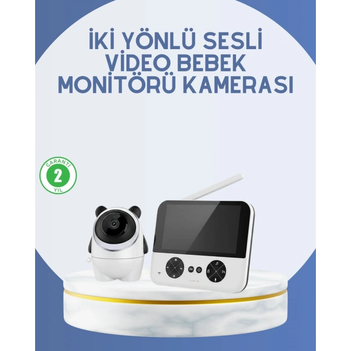 Kablosuz Bebek Monitörü 720P Görüntü ve Geniş Ekran