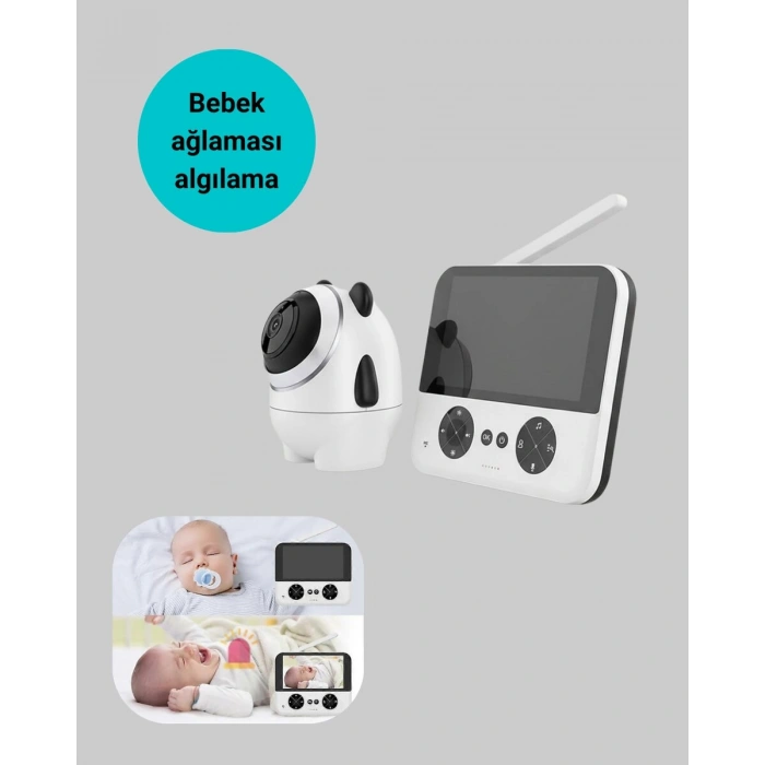 Kablosuz Bebek Monitörü 720P Görüntü ve Geniş Ekran
