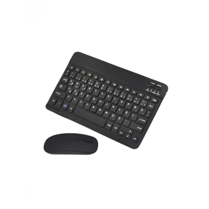 Kablosuz Bluetooth Klavye Mouse Seti Wireless Sessiz İnce Tasarım Çoklu Uyumlu