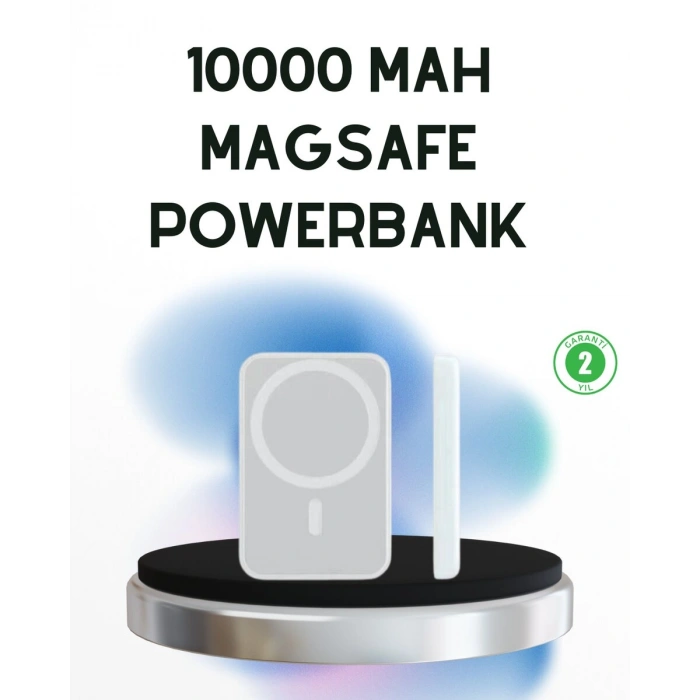 Kablosuz MagSafe Powerbank – iPhone Uyumlu, 10000 mAh, Isı Dağılımlı