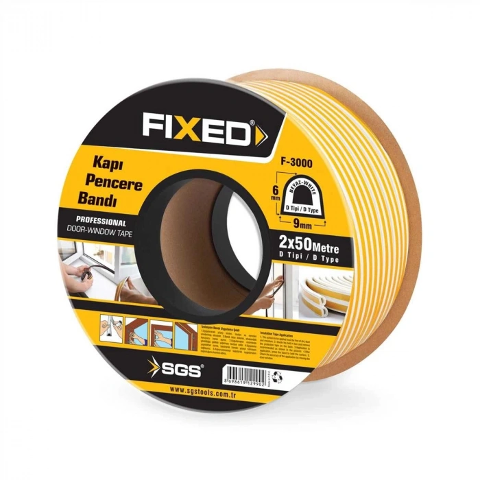 Kapı Pencere Bandı (beyaz) 2*50 Mt