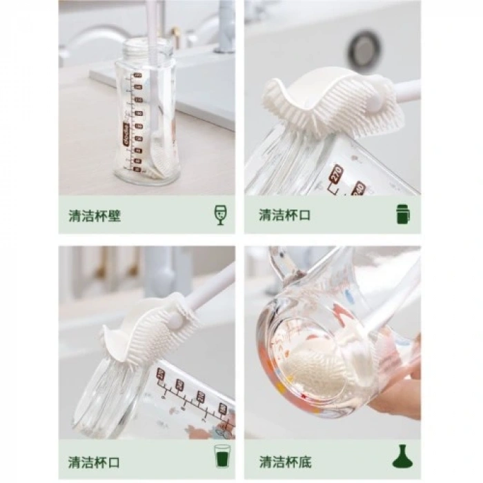 HERŞEYTREND Kavanoz ve Biberon Yıkama Fırçası Silikon