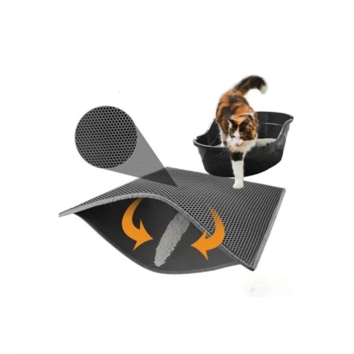 HERŞEYTREND Kedi Tuvalet Önü Paspası Büyük Boy